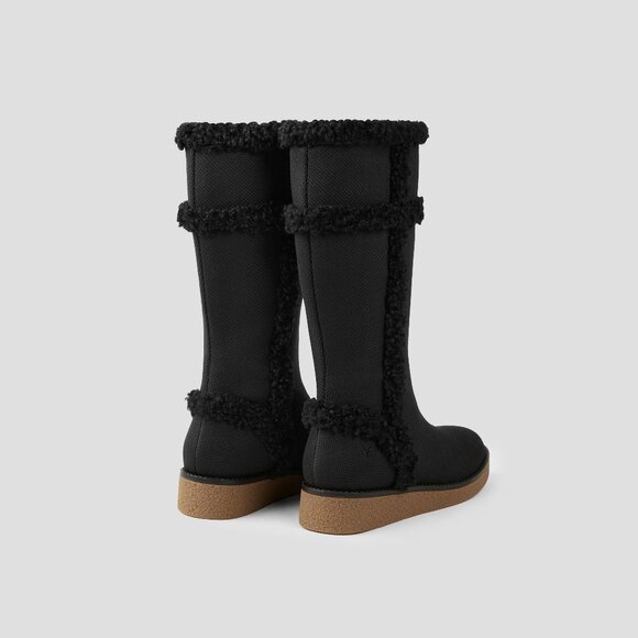 VIVAIA- Round-Toe Water-Repellent Faux Fur Boots (Camila) - Picture 2 of 4